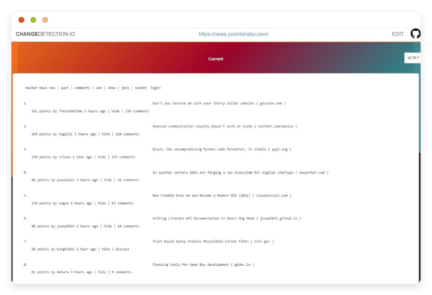Open-source website change monitoring in 2026