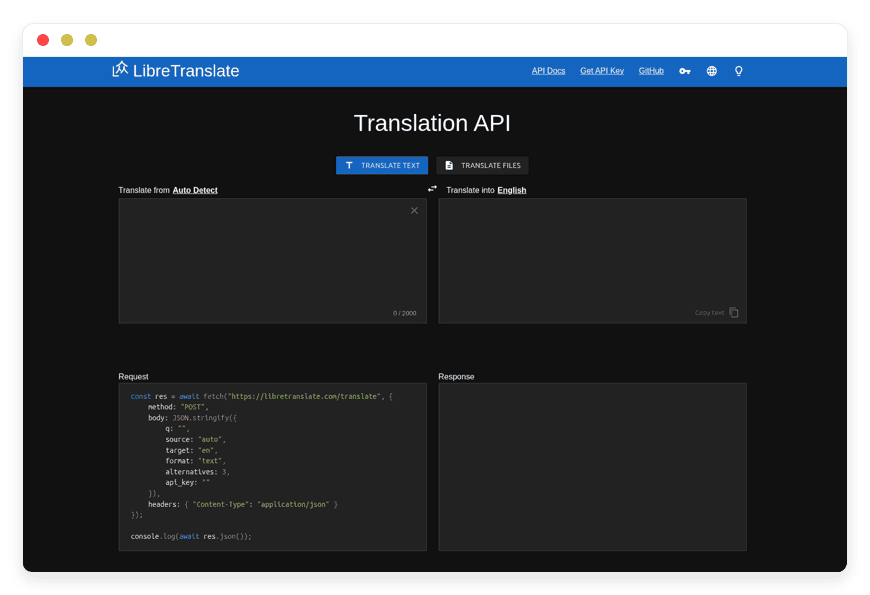 LibreTranslate Preview Image
