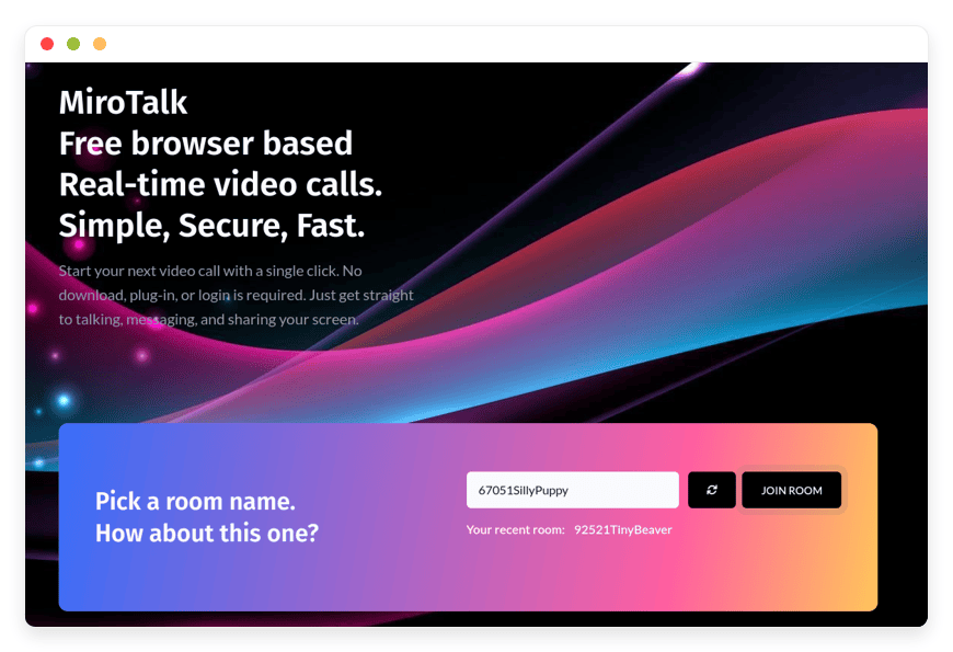 MiroTalk P2P Preview Image