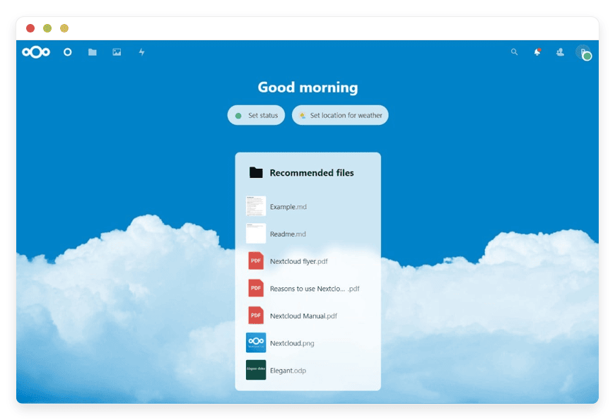 Pairdrop sends files device-to-device and Nextcloud delivers large files by share link, self-hosted, no size-capped SaaS, managed at €9/month.
