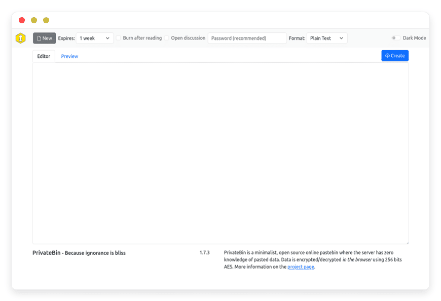 PrivateBin Preview Image