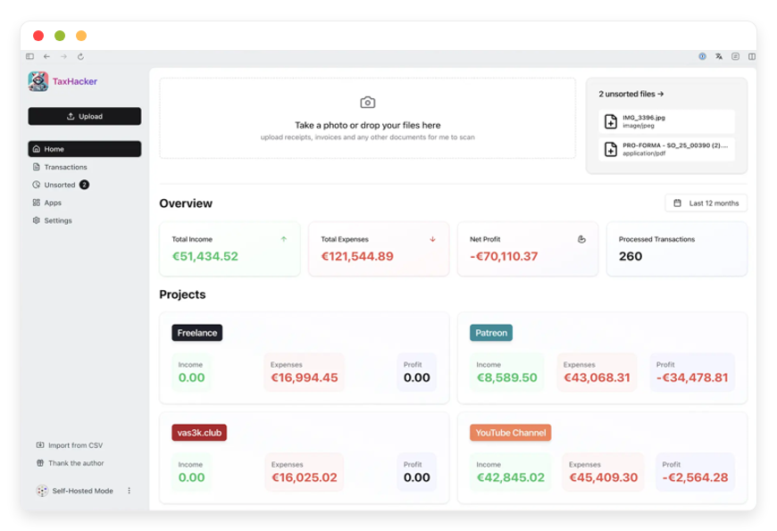 TaxHacker Preview Image