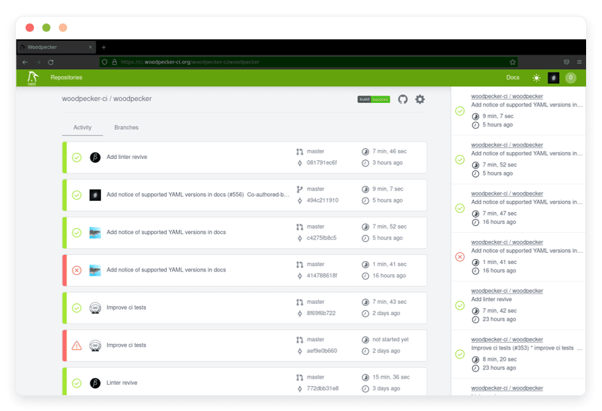 Woodpecker CI Preview Image